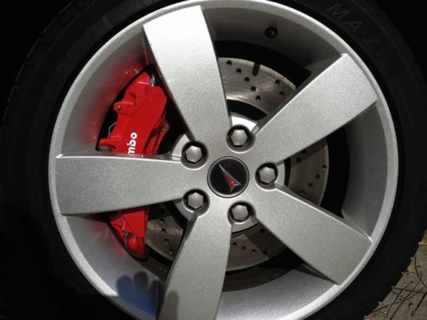 GTO 6 piston front brake kit installed